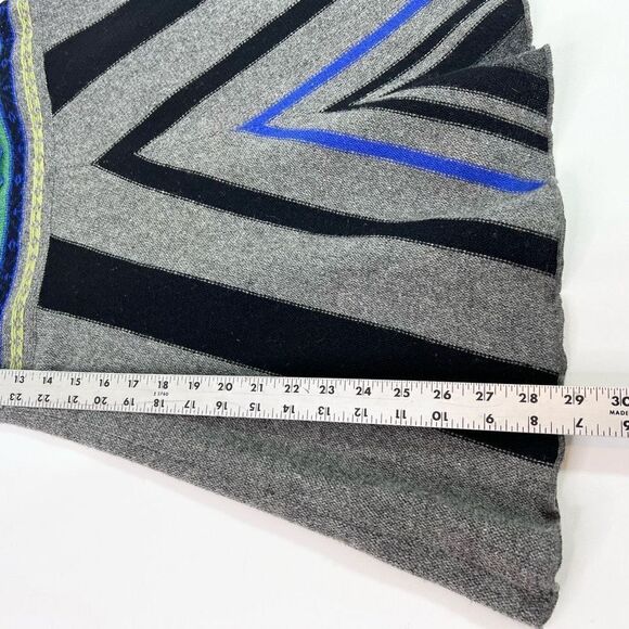 Free People Top Sweater Womens Medium Floral Stripes Knitted Boho - Picture 4 of 10